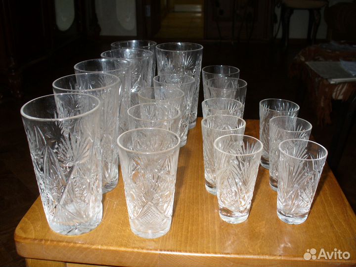 Хрустальные стаканы СССР
