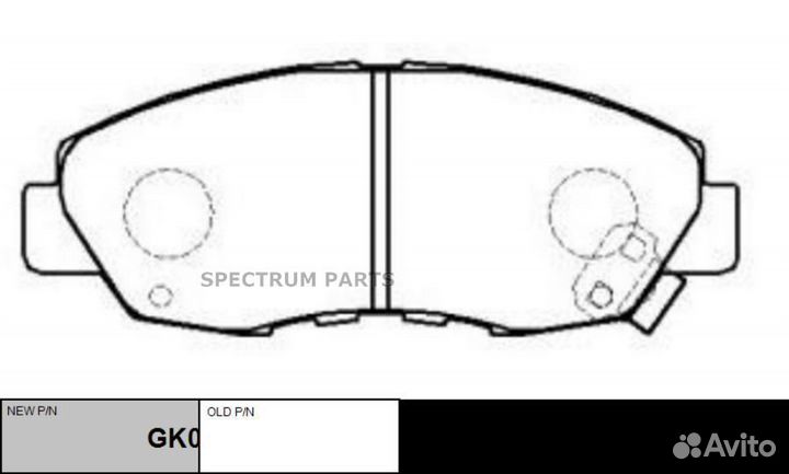 CTR GK0352 / ckho-35 GK0352 Колодки тормозные диск