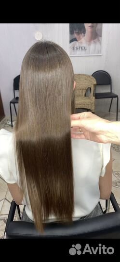 Кератиновое выпрямление волос
