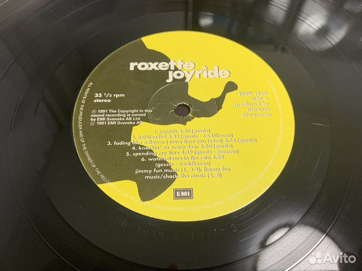 Roxette-Joyride UK Lp 1991