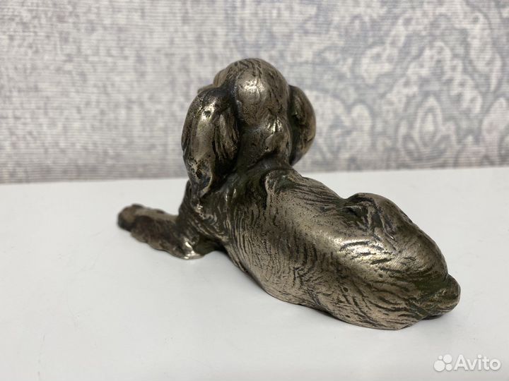 Статуэтка собака металл