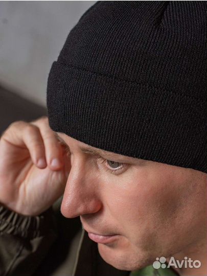 Шапка мужская зимняя флисовая.Размер 56-60