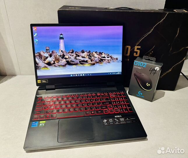 Игровой acer Nitro RTX 3050Ti / i5-12500h / SSD