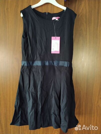 Платье-сарафан школьный тёмно-синий