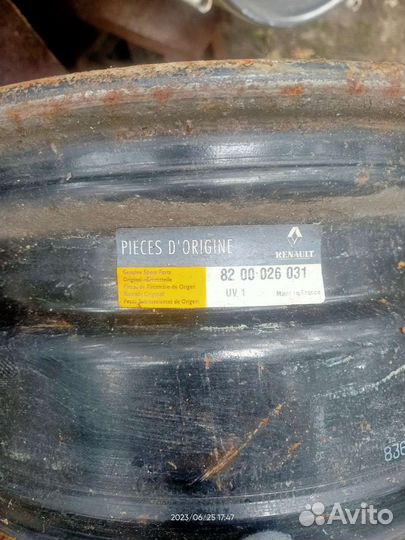 Штампованные диски r15 4x100 бу