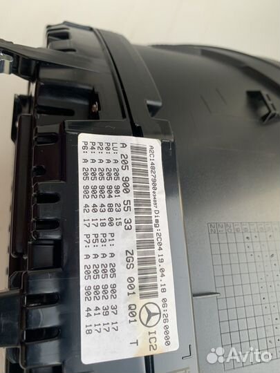 Приборная панель (щиток) на mercedes GLC x253