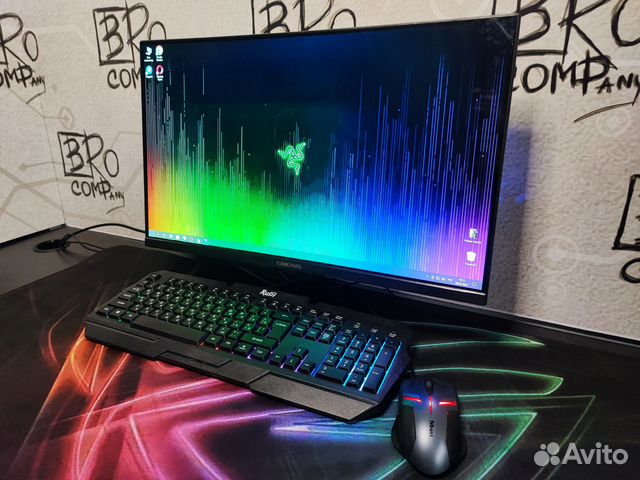 Игровой монитор с изогнутым экраном 24 новый