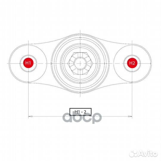 Шаровая опора перед.нижняя (старый арт. cbkk-23