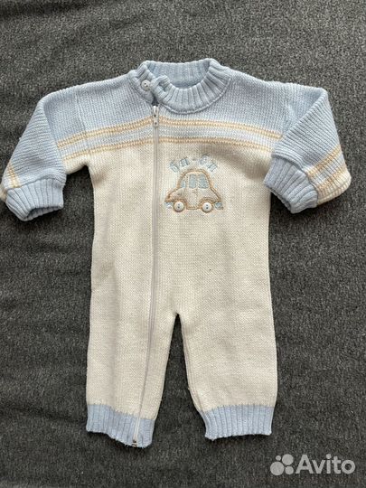 Вязаный костюм детский с 56 до 74 размера