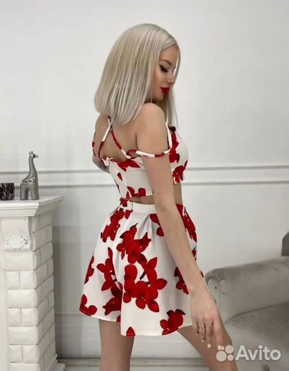 Костюм юбка шорты