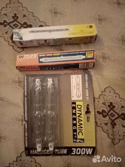 Лампа галогенная r7 300w 118mm