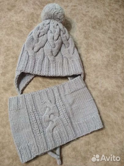 Шапка+снуд на мальчика