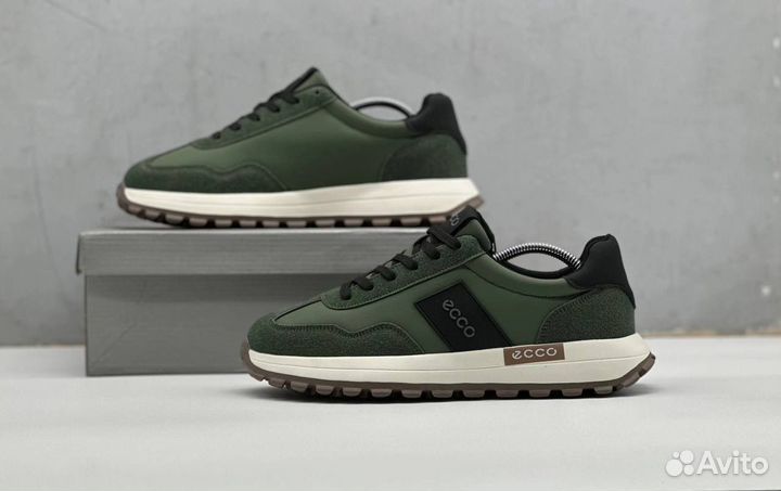 Кроссовки Ecco зеленые