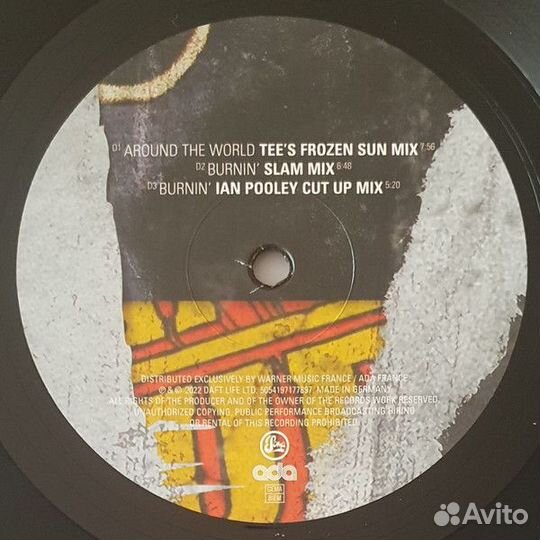 Виниловая пластинка daft punk - homework - remixes