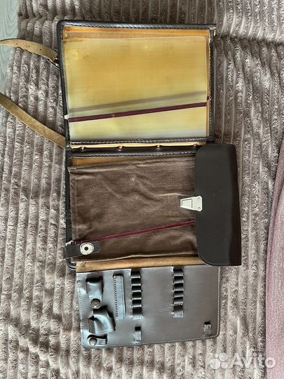 Кожаная офицерская сумка