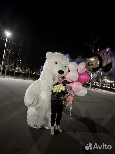 Ростовой медведь на день рождения