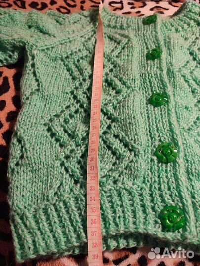 Детский вязаный костюм, ручной работы, на 3-4 года