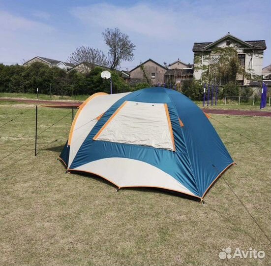 Палатка туристическая 3-4 местная с тент навесом