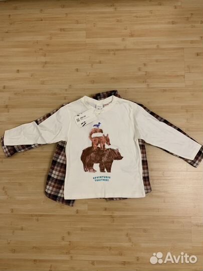 Рубашка с меховой подкладкой Zara для мальчика