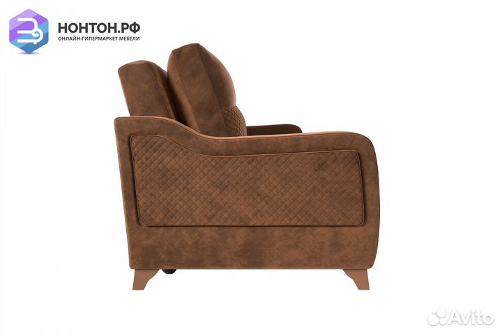 Диван книжка Дуглас 3-х местный коричневый