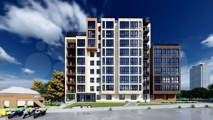 3-к. квартира, 66,3 м², 6/9 эт.