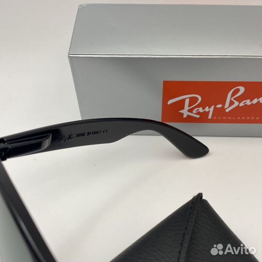 Очки ray ban wayfarer 2140 black глянец стекло
