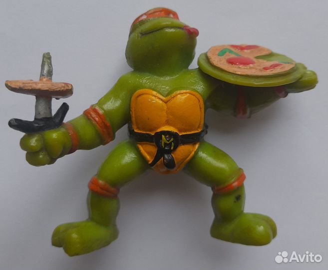 Черепашки-ниндзя минифигурки tmnt резиновые 1988 г