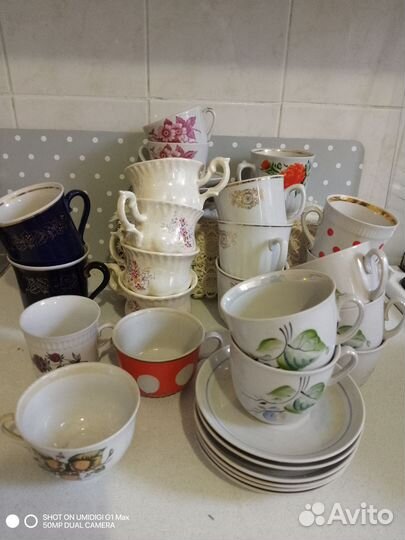 Чашки и блюдца фарфор СССР