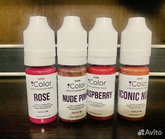 Пигменты для татуажа губ