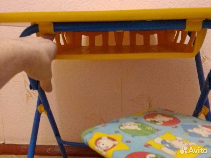 Стол+стул Ника с подставкой и нишей