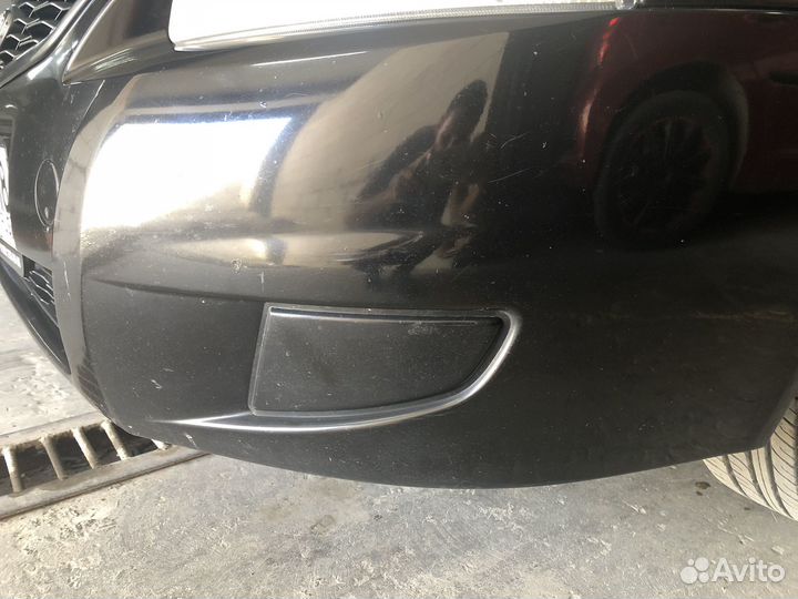 Бампер передний приора 2 (черный пантера )