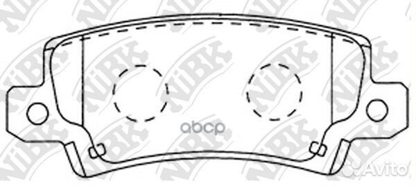 Колодки тормозные задние PN1827 NiBK