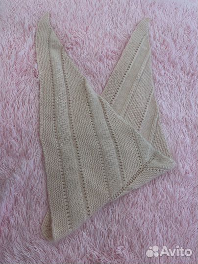 Шарф бактус косынка нежно розовый