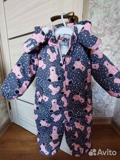 Зимний комбинезон для девочки 86р