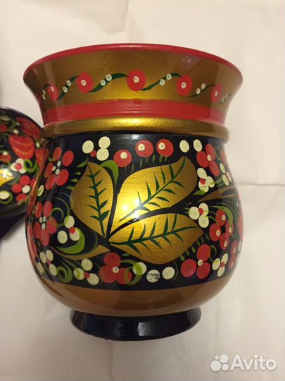 Хохломские ложки и чаша