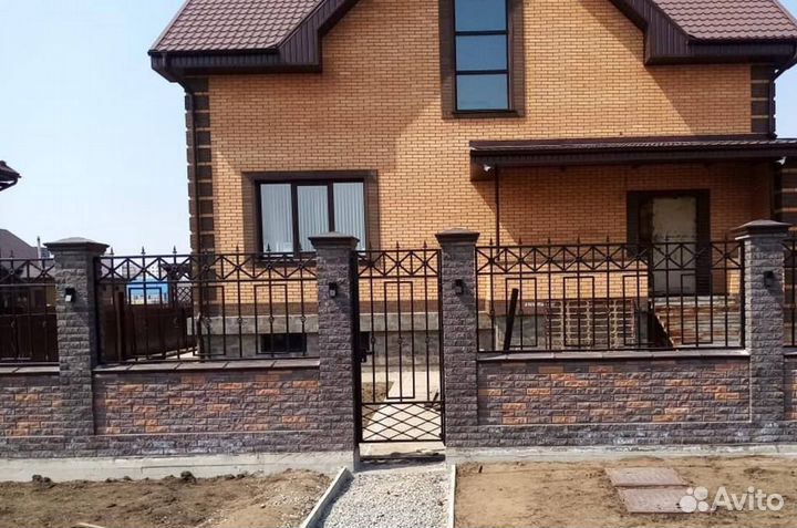 Гладкий колпак 1,5 евро кирпича заглушка на забор