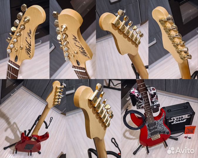 Электрогитара Phil Pro Korea + Комбоусилитель