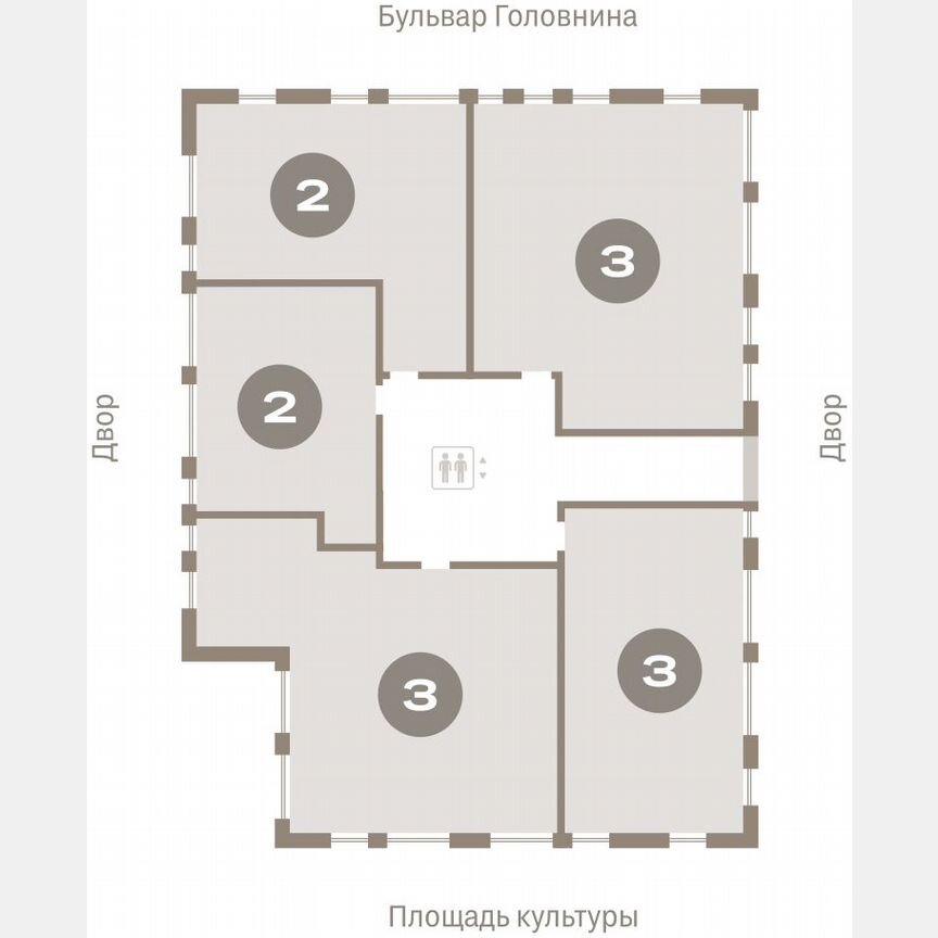 3-к. квартира, 194,4 м², 10/15 эт.