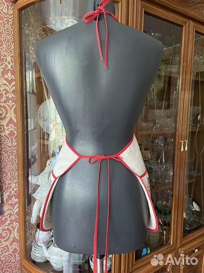 Скатерть лен СССР новая,фартук