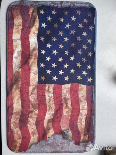 Коврик дверной ванный вход флаг «сша» подпаленный