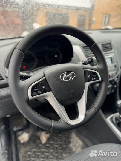 Руль Hyundai Solaris, i20 перешитый (обмен)