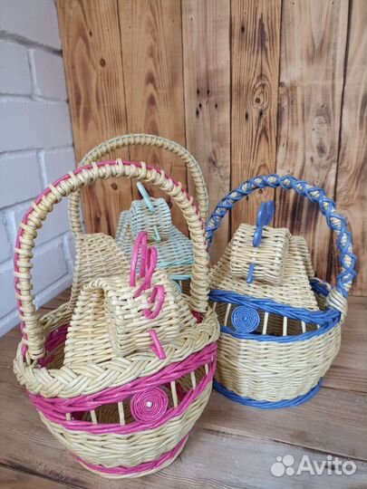 Корзина плетеная, декоративная-курочка