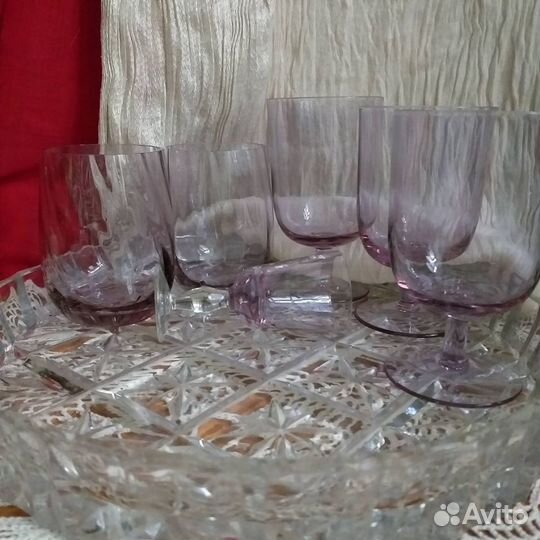 Сиреневое стекло СССР,смотрите все