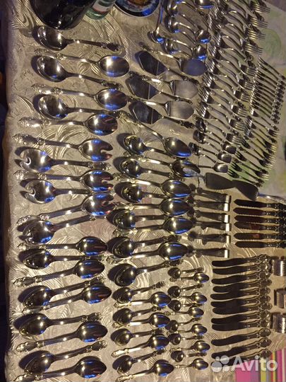 Столовые приборы из мельхиора Кольчугино новые