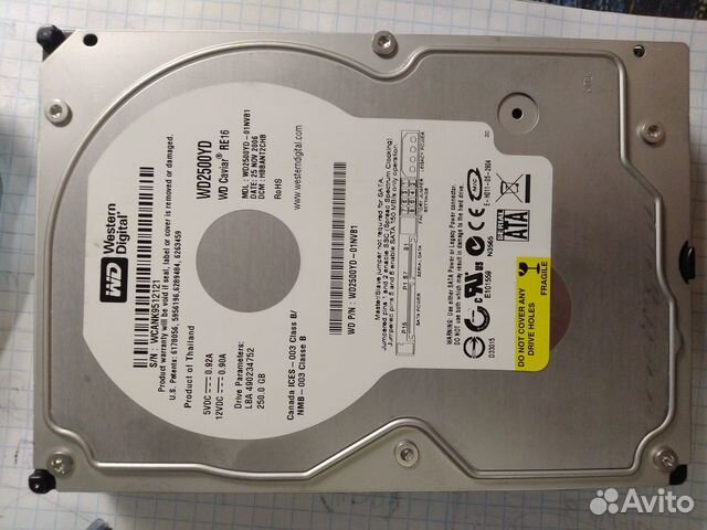 Жесткий диск hdd wd 250 gb WD2500YD raid