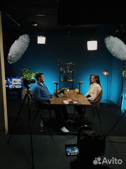 Съемка подкаста, студия для подкастов, youtube