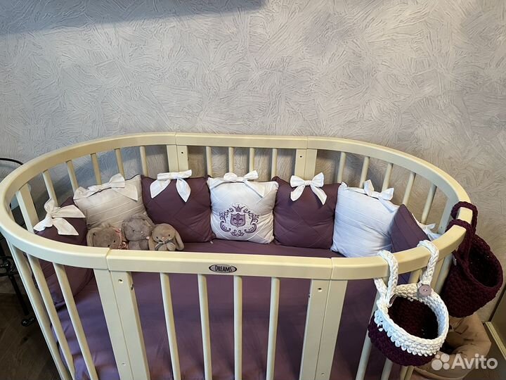 Круглая кровать-трансформер 8В1 dreams премиум