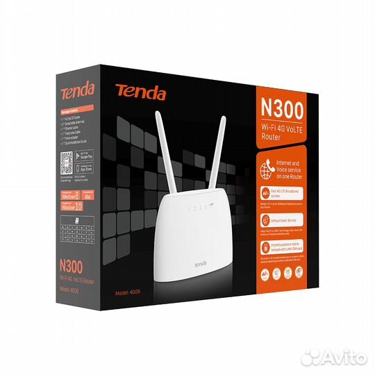Wi-Fi роутер Tenda 4G06 новый в упаковке(cat 4)