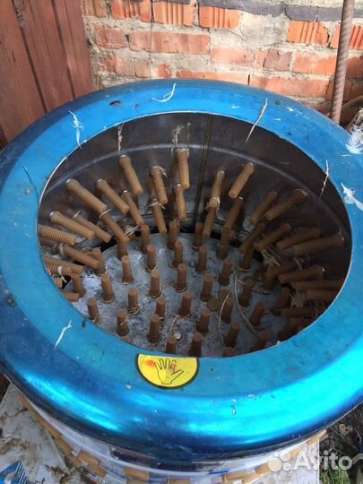 Перосъёмная машина и шпарчан для кур, уток, гусей