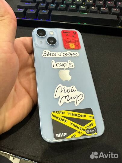 Apple iPhone 14 SIM 256 гб, голубой
